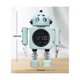 thumbnail image 2 of Reloj despertador robot de metal con pantalla digital silenciosa, reloj despertador inteligente para dormitorio de estudiantes, hombres, mujeres y niños, 2 of 5