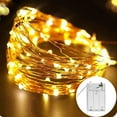 thumbnail image 3 of KYAIGUO Battery Powered String Lights LED Lights Flexible Copper Wire Lights Waterproof Small LED Lights for DIY Christmas Tree Wedding Bedroom Party Decoration, 3 of 8