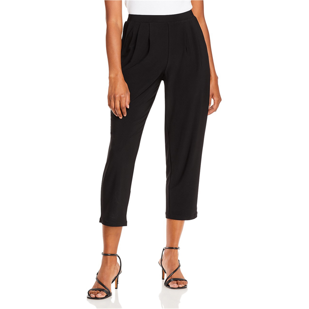 Vince Camuto Pantalones cortos casuales sólidos para mujer, negro, pequeño Vince Camuto recortado