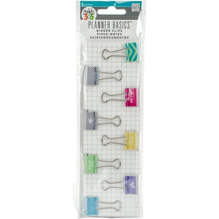 Happy Planner Binder Clips 8/Pkg-Neon