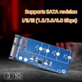 thumbnail image 1 of Adaptador M.2 SSD B Key M2 SATA Riser SATA3 6G Tarjeta compatible con 2230/42/60/80 M.2 SSD, 1 of 8