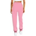 thumbnail image 3 of Grianlook Womens High Waisted Sweatpants Drawstring Jogger Sweat Pants Cinch Bottom Workout Gym Trousers with Pocket Pink L, 3 of 3