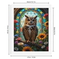 thumbnail image 2 of Paint By Numbers Kit for Adults Beginner - DIY Owl Garden Stained Glass Flowers Canvas Painting Kits for Adults, Frameless Paint By Number for Adults for Home Wall Decor 16x20 Inch, 2 of 7