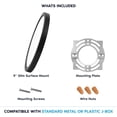 thumbnail image 5 of Luxrite Slim 9" LED Flush Mount 18W 1200LM 5CCT Dimmable Wet Rated Black 2 Pack, 5 of 7