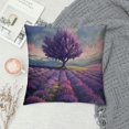 thumbnail image 2 of Orinice Lavender Field Graphic Decorative Throw Pillow Cover for Home Couch Living Room Bed Sofa Car Bedroom Summer Pillow Case 1PC 18x18in, 2 of 5