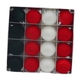 thumbnail image 2 of 16 piezas - Adornos, decoración navideña, 6 cm, bolas nevadas para corona de árbol. Rojo Verde Blanco, 2 of 9