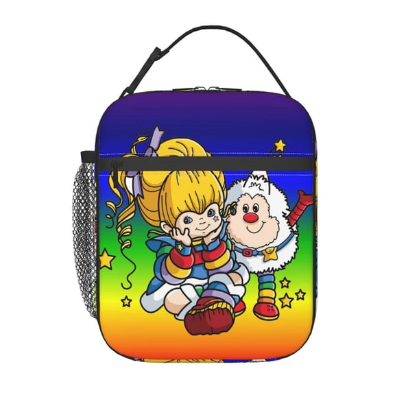 Rainbow Brite Insulated Lunch Bag Leakproof Waterproof Reusable Lunch Boxs Portable Durable Cooler Tote Bag Work Travel