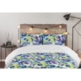 thumbnail image 5 of Ambesonne Floral Down Alternative Quilt Comforter, Print of Blooming Flowers, Twin XL, Lavender Blue Pale Green, 5 of 5