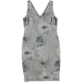 thumbnail image 1 of Ralph Lauren Vestido de cóctel floral con lentejuelas para mujer, gris, 4, 1 of 1