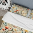 thumbnail image 4 of Designart "Garden Serenity IV" Multicolor Plants Bedding Covert Set - Bohemian & Eclectic Bed Set With 2 Shams, 4 of 5