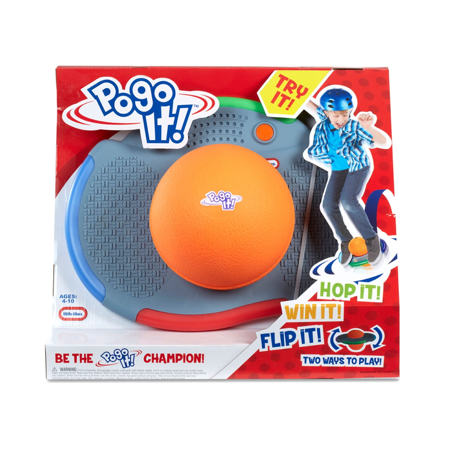 Jump Trick Bounce Board with Pump and Strong Grip Deck FBTB-P Flybar Pogo Ball for Kids 