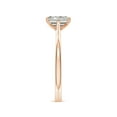 thumbnail image 3 of ANGARA Natural Emerald-Cut Diamond Engagement Ring in 14K Rose Gold for Women (Size-6.5x4.5mm| Color-K| Clarity-I3) | April Birthstone, Anniversary, Jewelry Gift for Women | Natural Diamond Ring, 3 of 10