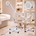 thumbnail image 4 of Lampara Facial con Lupa 5x Nanofort Spa Estetica Pedestal Acero, 4 of 6