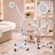 thumbnail image 4 of Lampara Facial con Lupa 5x Nanofort Spa Estetica Pedestal Acero, 4 of 6