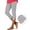 Gray, variant on Women Capris High Waist Yoga Pants - Hollow Out Comfy Stretchy Seamless Leggings Workout Compression Capri Pants