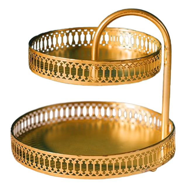 Bandeja de almacenamiento nórdica, doble , almacenamiento de perfumes, raya Sunnimix bandeja de almacenamiento