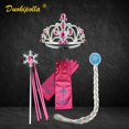 thumbnail image 1 of Vestido de Rapunzel enredado para niñas, traje de princesa con mangas abullonadas, trajes de Boutique para vacaciones de Navidad y Halloween Fivean unisex, 1 of 2