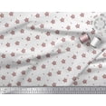 thumbnail image 2 of Soimoi Red polyester Crepe Fabric Artistic Floral Print Fabric by the Yard 52 Inch Wide, 2 of 3