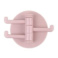 thumbnail image 1 of 2 pcs Wall Hooks for Hanging Adhesive Bathroom Kitchen Hooks Desk 3 Rotatable Arms Round Sticky Hooks, 1 of 5