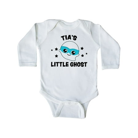 

Inktastic Cute Tia s Little Ghost with Stars Gift Baby Boy or Baby Girl Long Sleeve Bodysuit