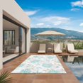 thumbnail image 3 of Turquoise Coastal Outdoor Rug for Patio/Deck/Porch, Non-Slip Large Area Rug 6 x 9 Ft, Summer Beach Coral Sea Turtle Starfish Indoor Outdoor Rugs Washable Area Rugs, Camping Rug Carpet Runner, 3 of 8