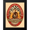 thumbnail image 2 of Retrolabel 15x18 Black Modern Framed Museum Art Print Titled - Gentleman Liquor, 2 of 5