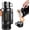 Matte Black, variant on 67oz Large Coffee Cup for Hot Drinks Stainless Steel 67oz Insulated Water Bottle With Cup and Handle Leakproof Water Flasks Keep Cold 48h Hot 48h for Camping Gathering Fishing (Matte Black)