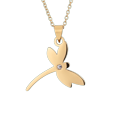 thumbnail image 1 of Collar para Mujer, Cadena con Dije de Libélula LuckyLy, Modelo Zuri dorado UNITALLA, 1 of 8