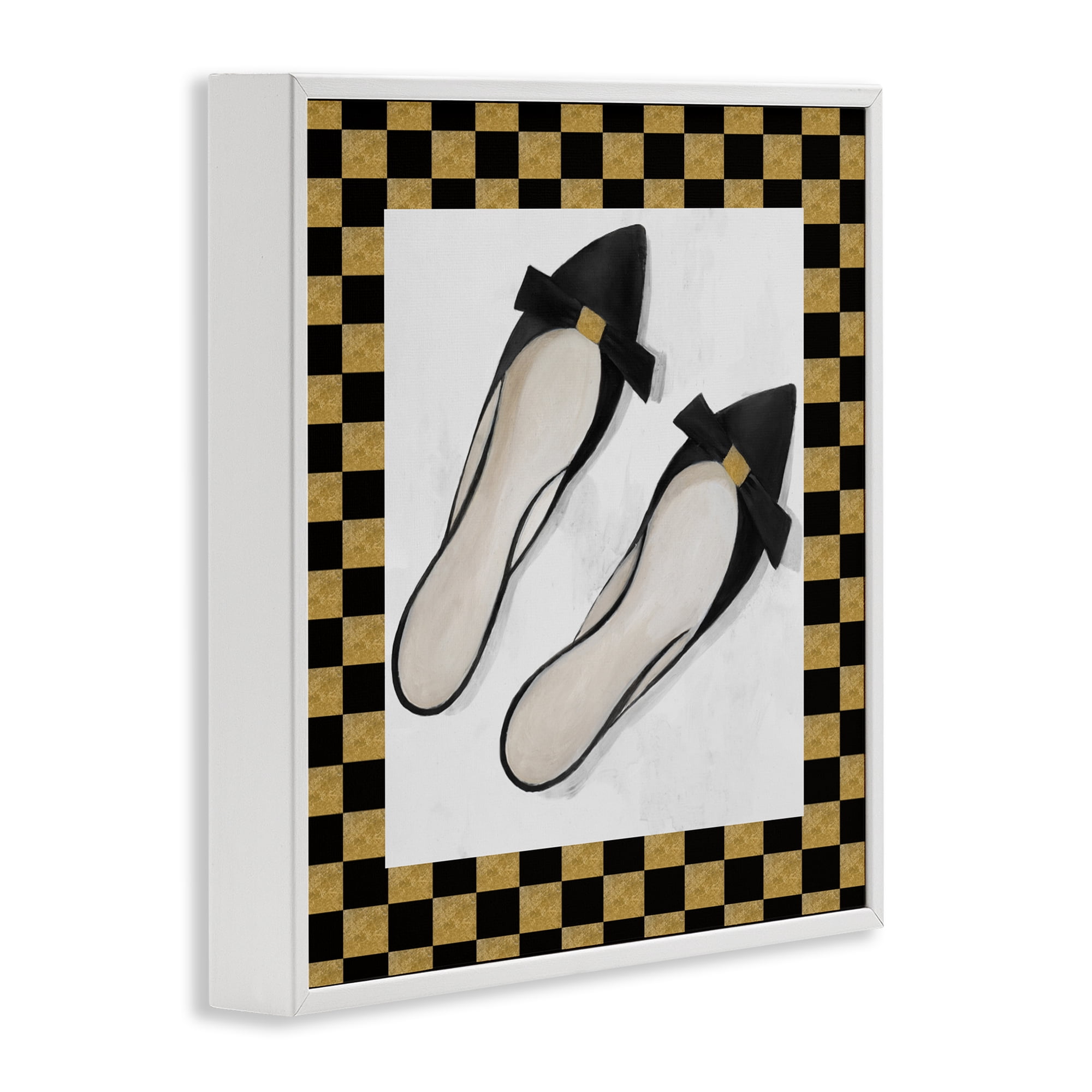 Stupell Industries Sleek Black Sliders White Framed Giclee Art, design by Lorenzo Collective