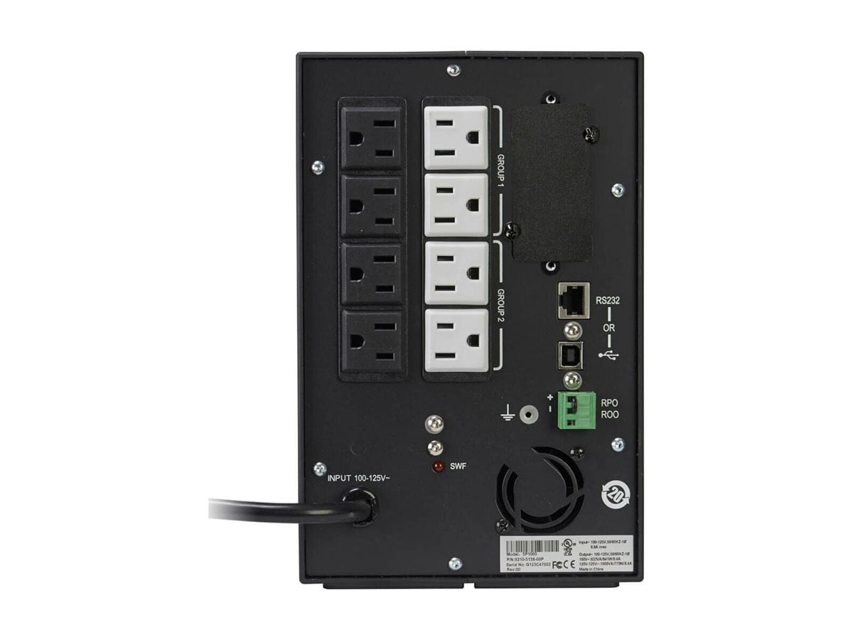 Eaton 5P1000 1000 VA 770 Watts 8 Outlets Tower UPS