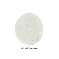 thumbnail image 2 of Better Trends 18"x20" Premium Toilet Lid Cover 100% Cotton Tufted Bathroom Rug Water Absorbent Reversible Machine Washable Ivory - Lux Collection, 2 of 4