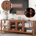 thumbnail image 5 of Ucloveria Morden Farmhouse TV Stand Entertainment Center for 75 inch TV, Brown, 5 of 9