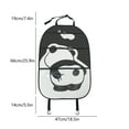 thumbnail image 3 of Car Seat Back Kick Pad Rear Seat Protection Cover Universal Fit For Car Suv Truck Van Pu Leather Durable Easy To Install Anti Slip, 3 of 7