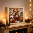 thumbnail image 3 of 3D Christmas Fabric Poke Art Kit, Complete DIY Punch Needle Craft Supplies, Vintage Holiday Wall‑Hanging Decoration for Adults and Beginners, 3 of 3