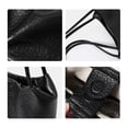 thumbnail image 4 of Genuine Leather Bucket Tote Bag, Women's Pebbled Shoulder Handbag Purse, 4 of 11