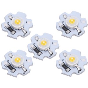 LED Perles de lampe, 25Pcs 5V LED Chips 200LM 3W Haute puissance LED Perles de lampes pour DIY Éclairage pour la circulation, le paysage, la publicité
