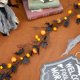 thumbnail image 5 of Halloween Black Maple Leaf and Pumpkin Vine Artificial Fall Leaves Garland Festival Hanging Garland Door Front Wreath, 5 of 5