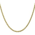 thumbnail image 2 of Solid 14K Yellow Gold 3.2mm Diamond-Cut Rope Chain - 20", 2 of 8