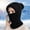 Black, variant on ZSQDM Women Winter Outdoor Riding Headgear Cold-Proof Ski Cap Warm Bib Face Mask Integrated Cold-Proof Hood Hat beanie for Women Golf Hats Men Bomber Hats 4X4 Post Caps