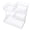 White, variant on Modular Metal Makeup Storage Systems 4 Shelves Compact Space Solution