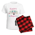 thumbnail image 5 of CafePress - Happy Camper T Shirt Pajamas - Women's Short Sleeve Print T-Shirt and Pants Light Cotton Pajama Set, 5 of 7