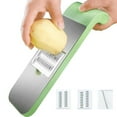 thumbnail image 1 of Grater Green 3-Blade Multifunctional Vegetable Cutter Set for Slicing Shredding and Grating Potatoes(1Pcs) Rkxzt, 1 of 6