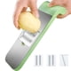 thumbnail image 1 of Juego de cortador de verduras multifuncional | Mandolina de cocina 5 en 1 con 3 cuchillas de acero inoxidable | Mango cómodo | Protector de mano seguro | Fácil de limpiar | Perfecto para patatas,, 1 of 6