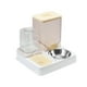 thumbnail image 2 of Dispensador automático de comida y agua para gatos Almacenamiento de comida para mascotas Dispensador de agua para mascotas Amarillo con cuenco, 2 of 9