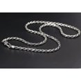 thumbnail image 6 of HOOUN Solid 925 Sterling Silver Chain Men Gift 4mm Twist Rope Necklace 45g/29.5inch, 6 of 8