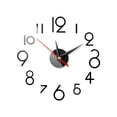 thumbnail image 1 of Etiqueta engomada del reloj de pared 3D DIY Reloj colgante Calcomanía autoadhesiva Decoración Etiqueta engomada del reloj de pared, Negro Scienceny HA004428-02, 1 of 6