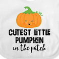 thumbnail image 4 of Inktastic Cutest Little Pumpkin in the Patch Halloween Boys or Girls Baby Bib, 4 of 4