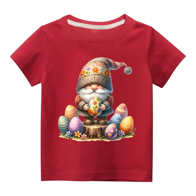 Cadeaux de la Saint-Valentin, Cadeaux de la Saint-Valentin pour Enfants, T-Shirt en Coton pour Garçons et Filles, Col Rond, Imprimé Saint-Valentin, Manches Courtes, Cadeaux de la Saint-Valentin pour Enfants