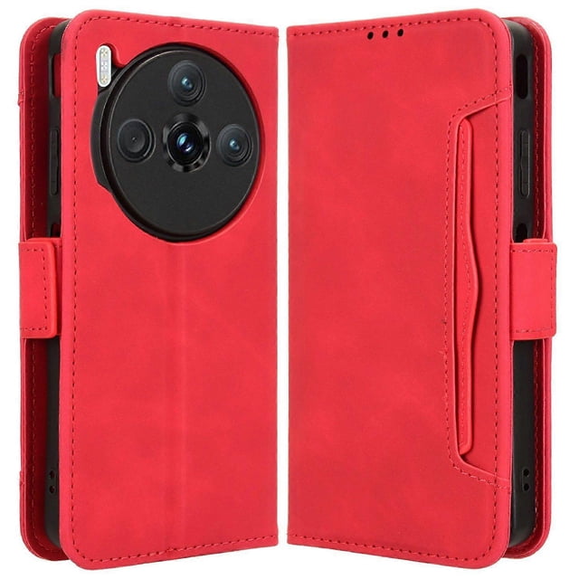 For ZTE nubia Z60S Pro 5G Leather Case Phone Wallet Cover with Multiple Card Slots - Black