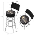 thumbnail image 2 of Trademark Gameroom Pittsburgh Penguins Watermark Bar Stool with Back Rest, 2 of 6